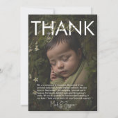 Hallo Wereld Baby Magazine geboorte aankondiging (Achterkant)