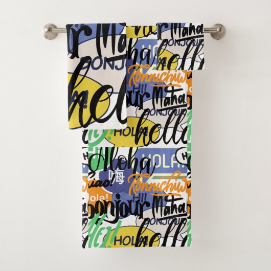 hallo wereld bad handdoek (Insitu)