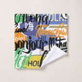 hallo wereld bad handdoek (Wasdoekje)