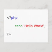 hallo wereld briefkaart (Voorkant)