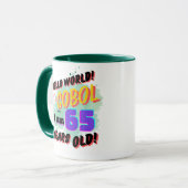 Hallo Wereld Cobol Programmeertaal is Leeftijd 65 Mok (Voorkant links)