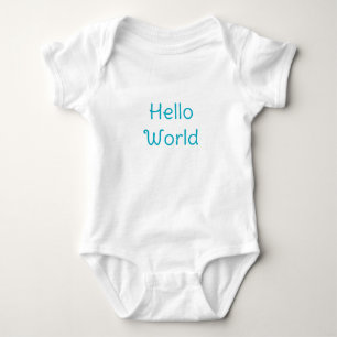 Hallo wereld cute baby body romper