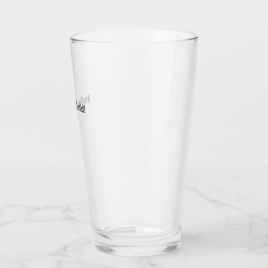 hallo, wereld! glas (Links)