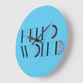 hallo wereld grote klok (Hoek)