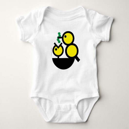 Hallo Wereld! Hongerig chick bodysuit (Voorkant)