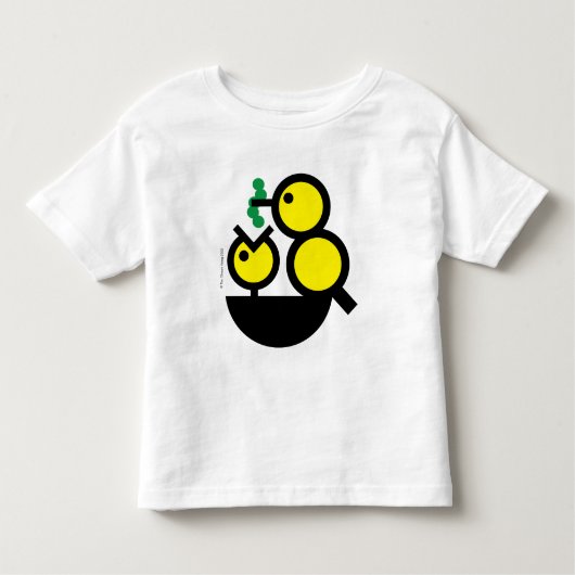Hallo Wereld! Hongerig chick peuter T-shirt (Voorkant)