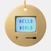hallo wereld keramisch ornament (Achterkant)
