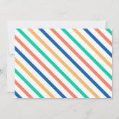 Hallo Wereld Kleurrijke Confetti Geboorte Aankondi Aankondiging (Achterkant)