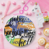 hallo wereld papieren bordje (Feest)