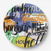 hallo wereld papieren bordje (Voorkant)