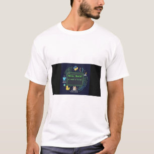 Hallo Wereld Programmeur T-shirt Dagelijks Coder
