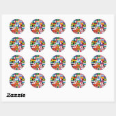 Hallo Wereld:) Ronde Sticker (Vel)