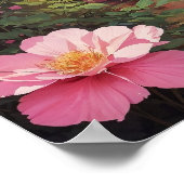 Hallo Wereld! Roze Baby Olifant Poster (Hoek)