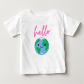 Hallo Wereld Schattige Kinderen T-Shirt (Voorkant)