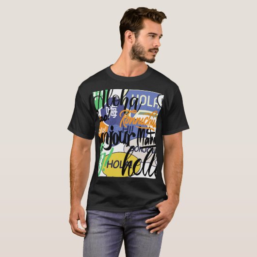 hallo wereld t-shirt (Voorkant volledig)