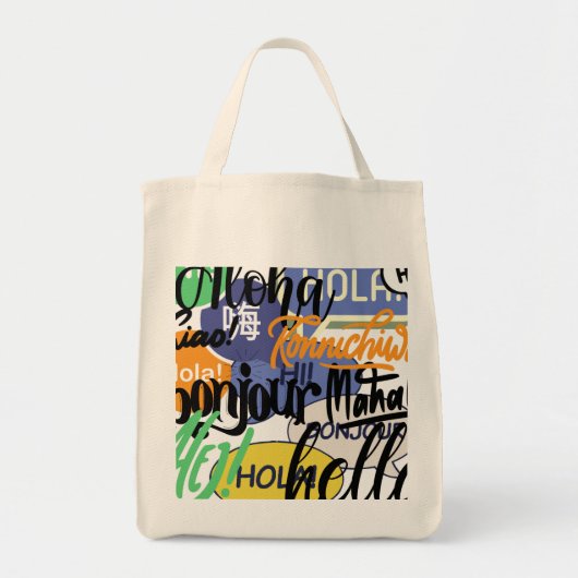 hallo wereld tote bag (Voorkant)