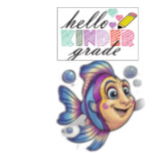 hallo "Wereld" vis-thema Baby Bodysuit