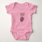 hallo "Wereld" vis-thema Baby Bodysuit (Voorkant)