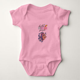 hallo "Wereld" vis-thema Baby Bodysuit