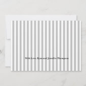 hallo Wereldfoto grijze Baby geboorteaankondiging Aankondiging (Achterkant)