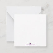 hallo Wereldgeboorteaankondiging met foto Notitiekaartje (Achterkant)