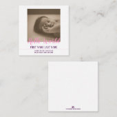 hallo Wereldgeboorteaankondiging met foto Notitiekaartje (Voorkant / Achterkant)