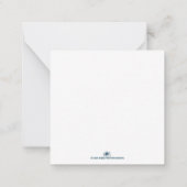 hallo Wereldgeboorteaankondiging met foto Notitiekaartje (Achterkant)