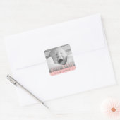 HALLO WERELDWIJD VIERKANTE STICKER (Envelop)