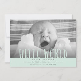 hallo wereldwolkenmint aankondiging