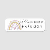 hallo werknemers van de onderneming naamplaatje (Voorkant)