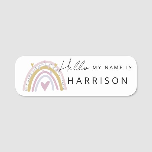 hallo werknemers van de onderneming naamplaatje (Voorkant)