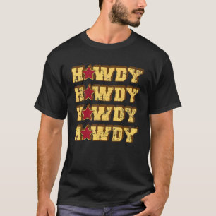 Hallo Western Country Rodeo Vintage Southern Serap T-shirt