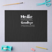 hallo wijn neemt afscheid van problemen tissuepapier (Craft)