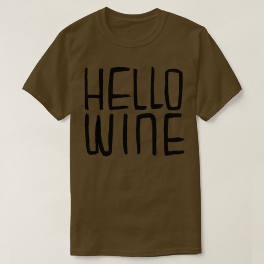 Hallo Wijntypografie Halloween Pun T-shirt (Design voorkant)
