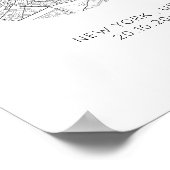 Hallo, wil je, ik doe aangepaste elegante kaart poster (Hoek)