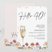 Hallo Wildbloemen Kaart (Voorkant / Achterkant)