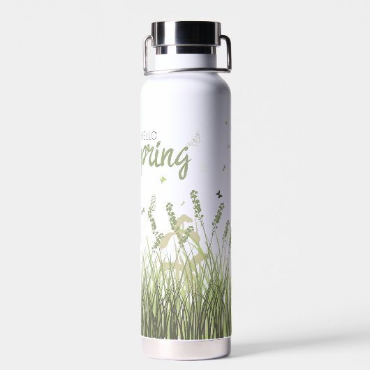 Hallo Wildbloemvlinder Waterfles (Achterkant)