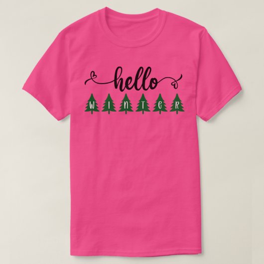 Hallo winter 1 t-shirt (Design voorkant)