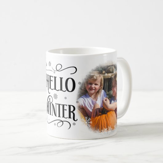 Hallo Winter 2 Fotovakantie Koffiemok (Voorkant rechts)