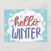 hallo Winter Briefkaart (Voorkant)
