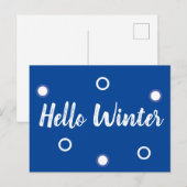 hallo Winter Briefkaart (Voorkant / Achterkant)