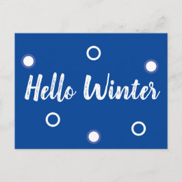 hallo Winter Briefkaart