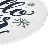 Hallo Winter Christmas Snowflake Winterseizoen Snijplank (Hoek)