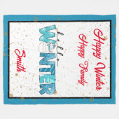 hallo Winter Customize Fleece Deken (Voorkant (Horizontaal))