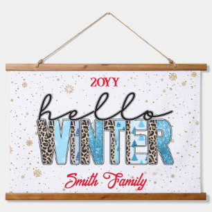 hallo Winter Customize Hangend Wandkleed
