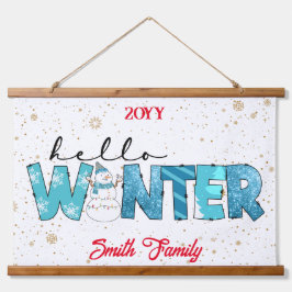 hallo Winter Customize Hangend Wandkleed