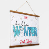 hallo Winter Customize Hangend Wandkleed (Gebogen)