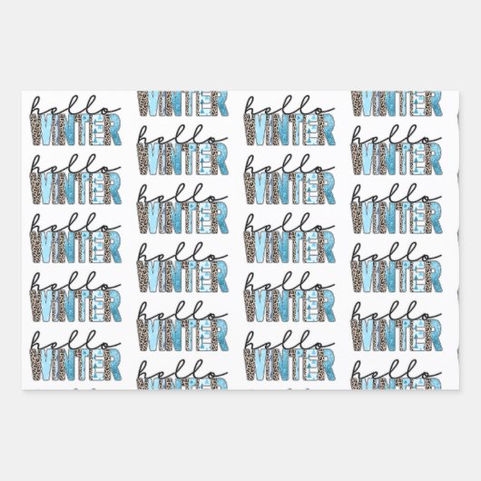 hallo Winter Customize Inpakpapier Vel (Voorkant)