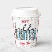 hallo Winter Customize Papieren Bekers (Voorkant)
