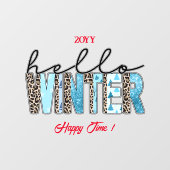 hallo Winter Customize Raamsticker (Vel)